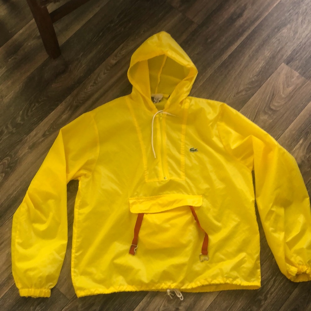 Vintage Lacoste Jacket! Bright yellow.